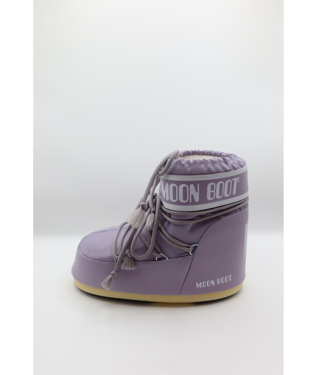MOON BOOT Фиолетовые текстильные ботинки, фото 8