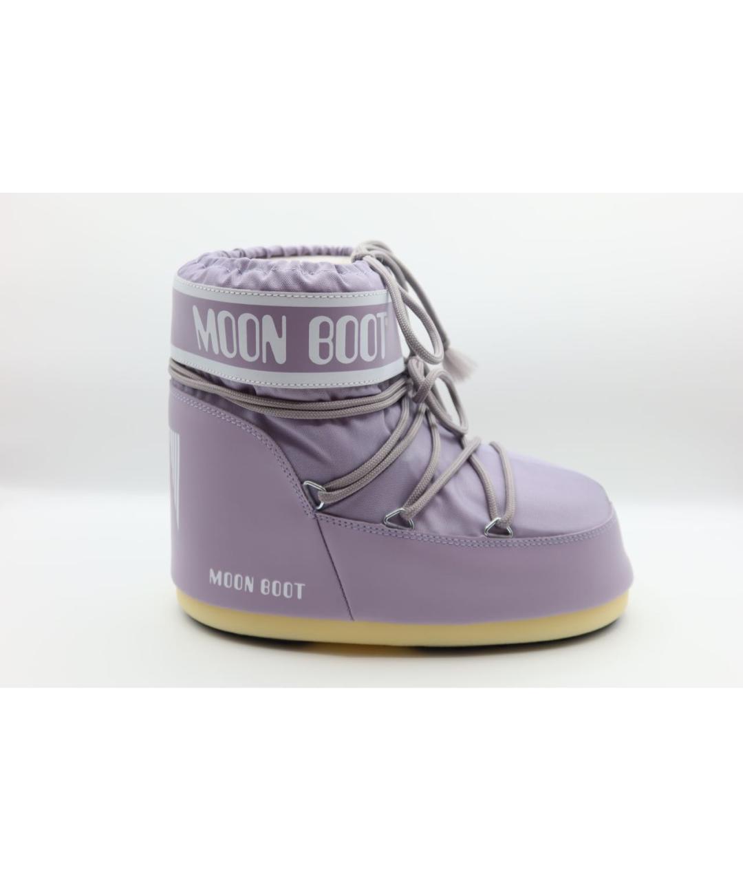 MOON BOOT Фиолетовые текстильные ботинки, фото 4
