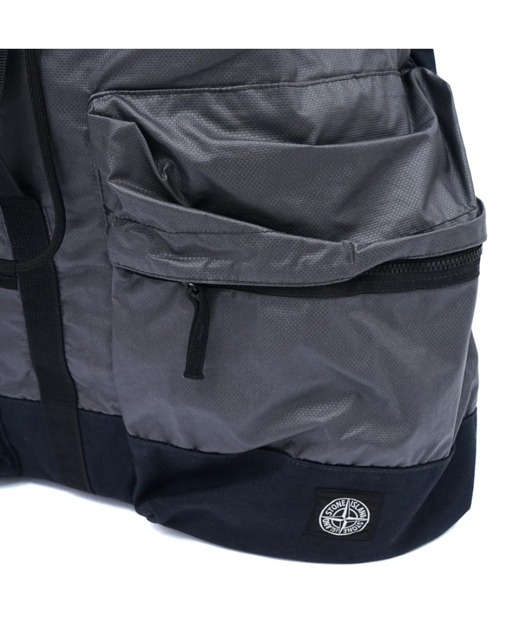 STONE ISLAND Серый рюкзак, фото 3