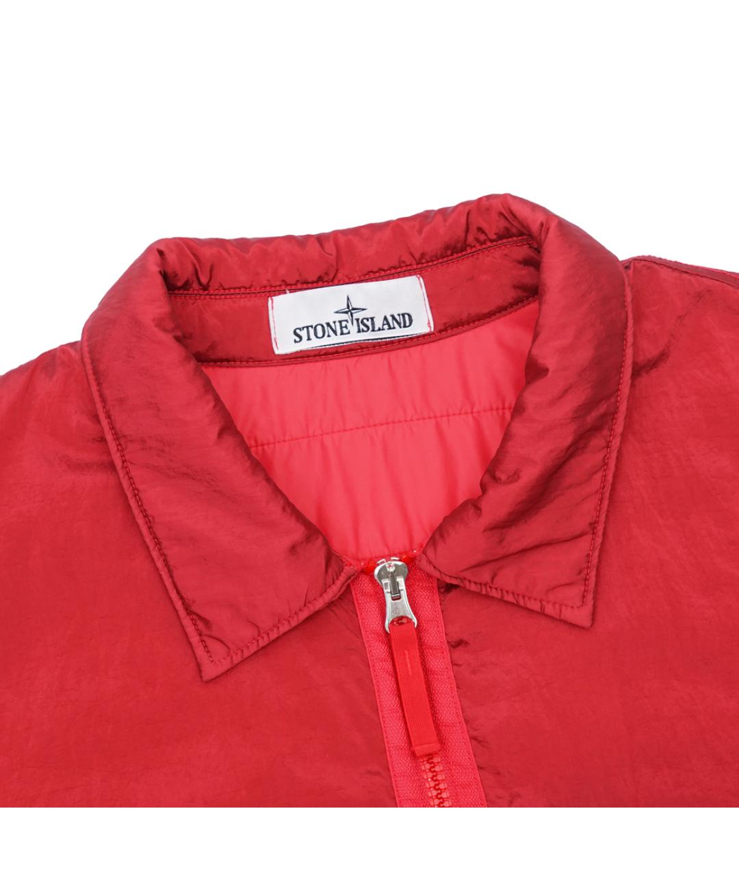 STONE ISLAND Красная полиамидовая куртка, фото 2