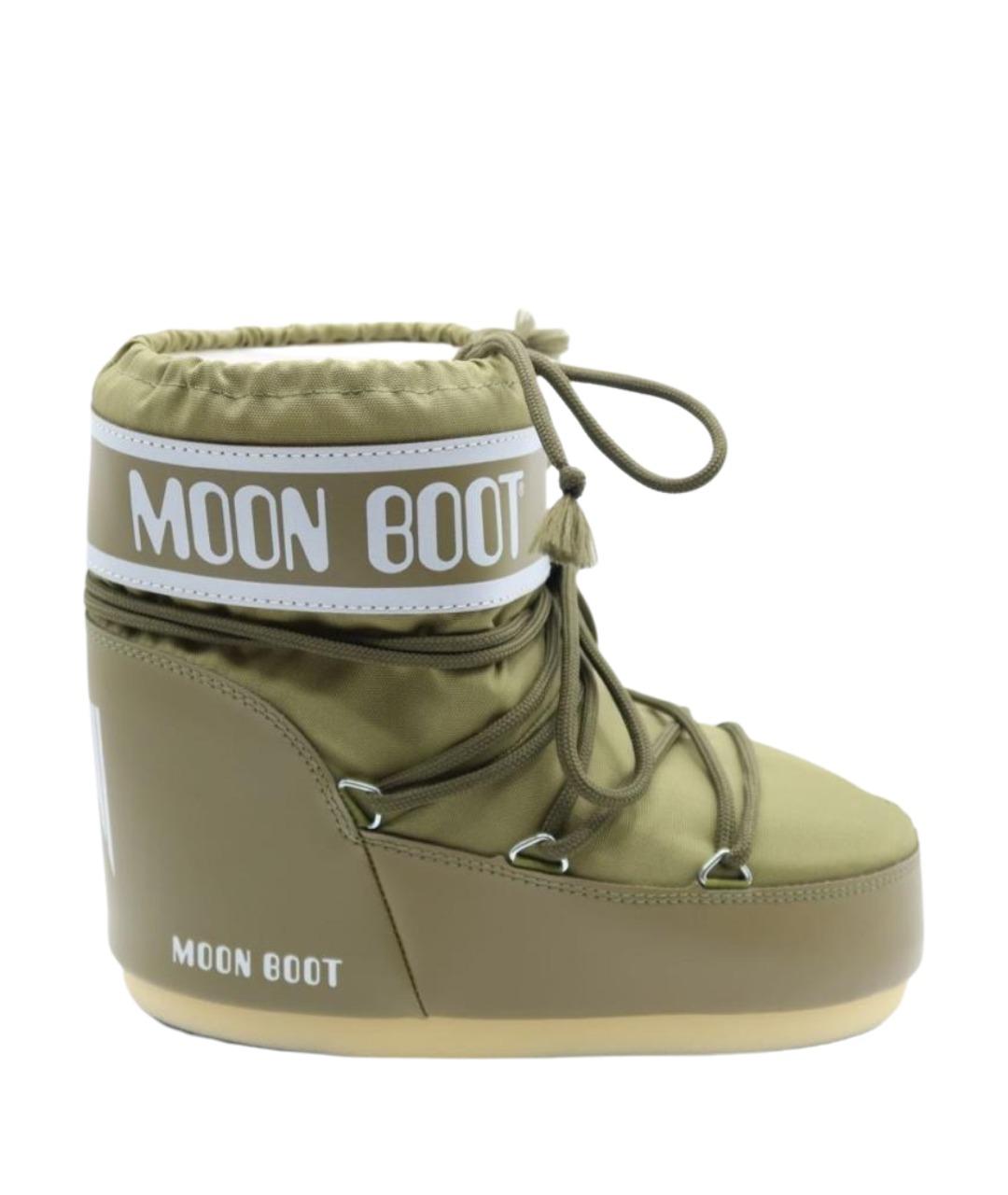 MOON BOOT Хаки высокие ботинки, фото 1