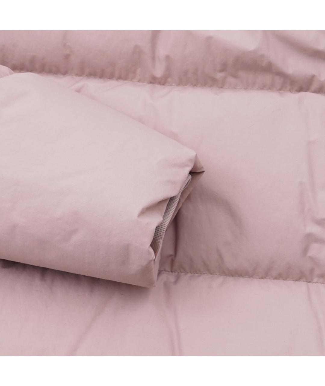 STONE ISLAND Розовый полиамидовый пуховик, фото 7