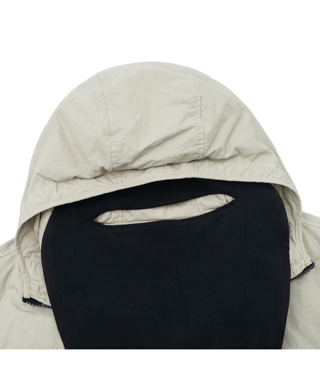 STONE ISLAND Бежевый полиамидовый пуховик, фото 3
