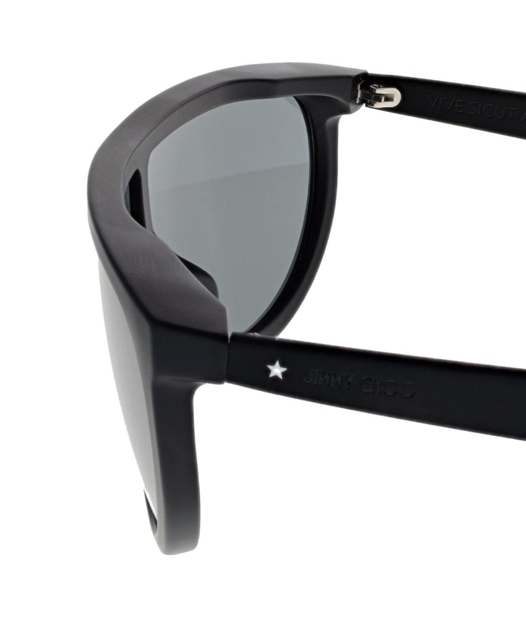 JIMMY CHOO Черные пластиковые солнцезащитные очки, фото 4