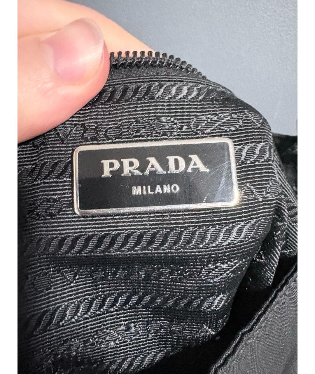PRADA Черная сумка на плечо, фото 4
