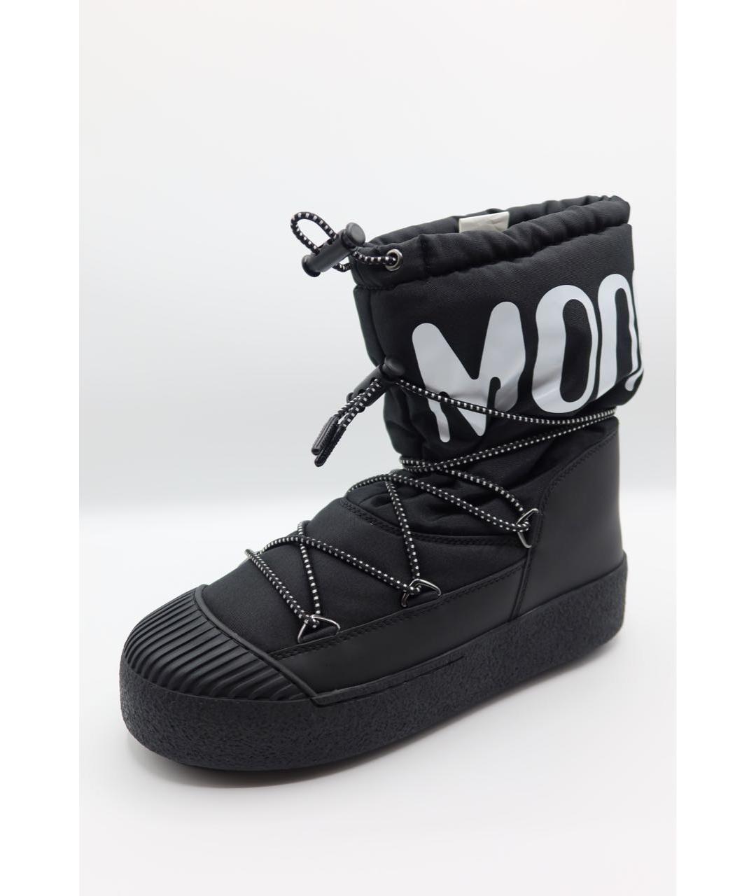 MOON BOOT Черные высокие ботинки, фото 4