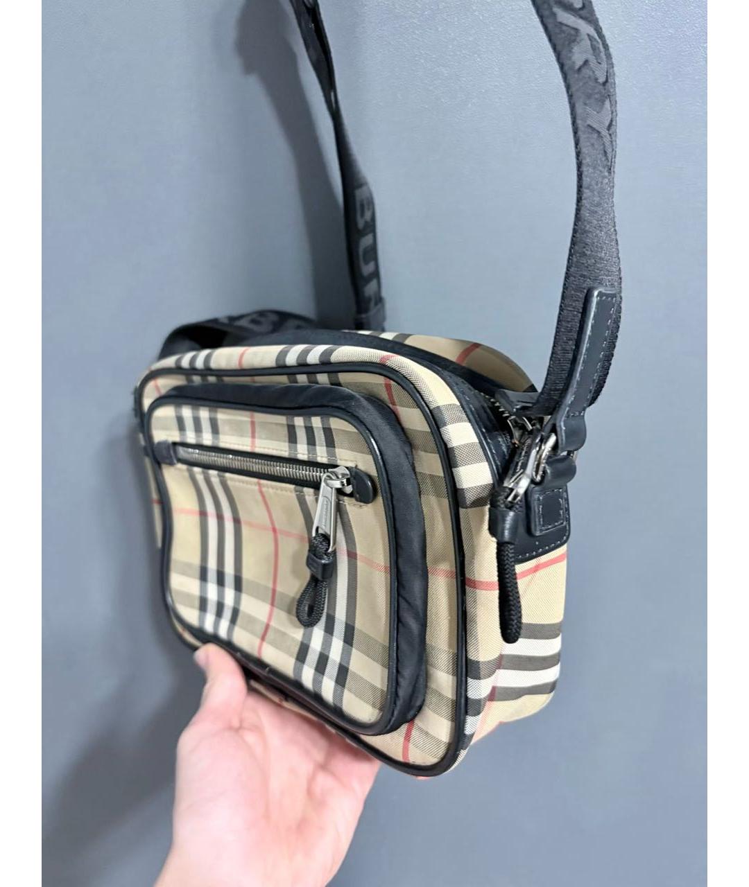 BURBERRY Коричневая сумка на плечо, фото 5