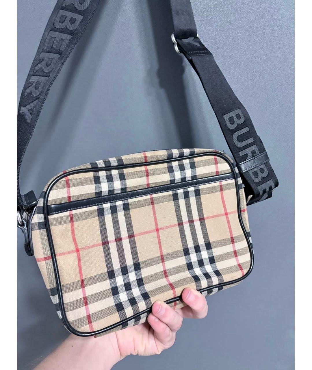 BURBERRY Коричневая сумка на плечо, фото 6