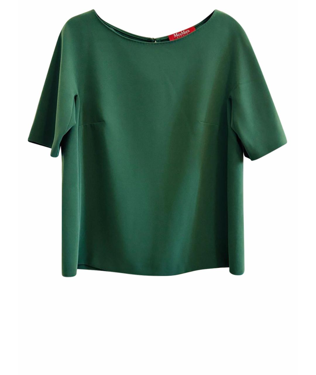 MAX MARA STUDIO Зеленая полиэстеровая блузы, фото 1