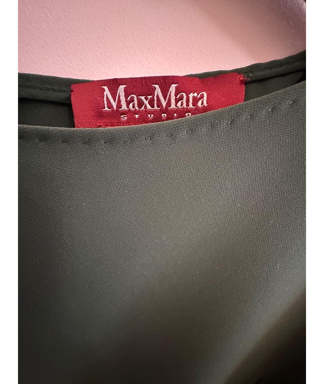 MAX MARA STUDIO Зеленая полиэстеровая блузы, фото 4