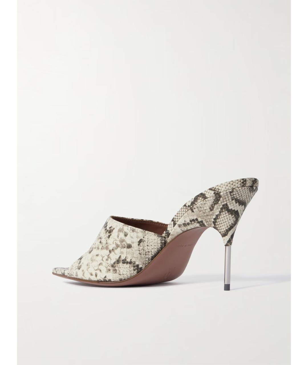 Amina Muaddi Мульти кожаные мюли, фото 3