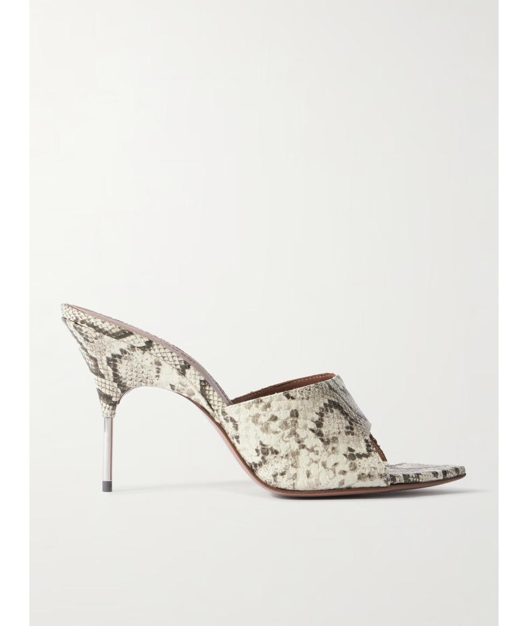 Amina Muaddi Мульти кожаные мюли, фото 5