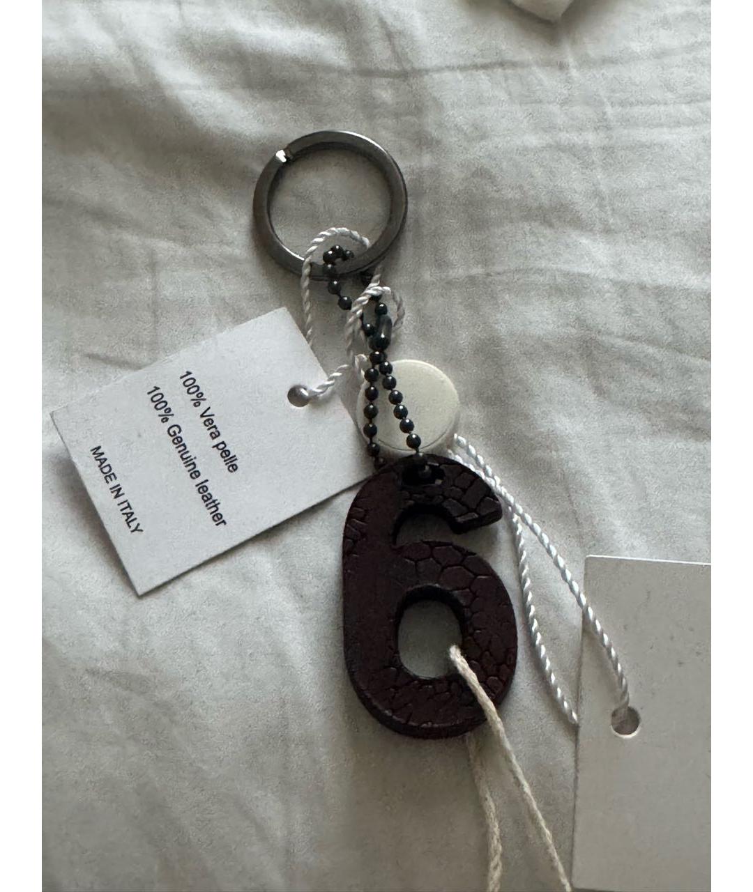 MM6 MAISON MARGIELA Бордовый брелок, фото 2