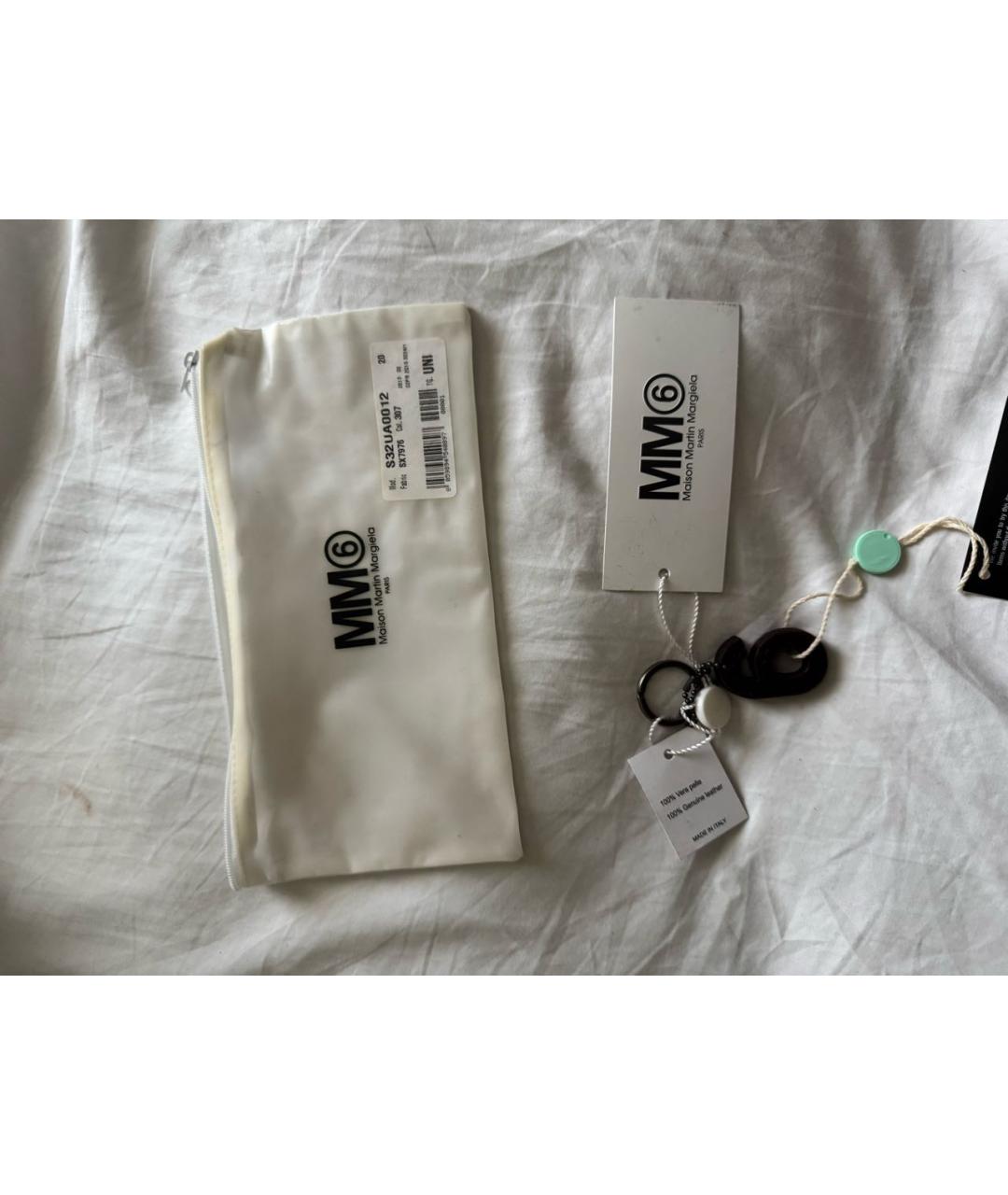 MM6 MAISON MARGIELA Бордовый брелок, фото 3