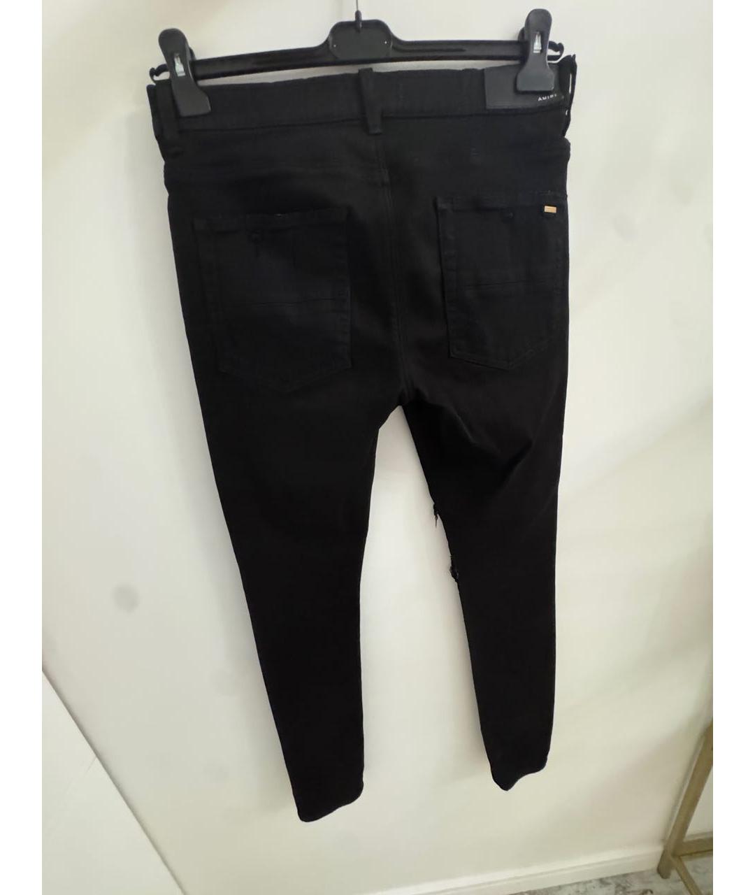 AMIRI Черные хлопковые джинсы скинни, фото 2