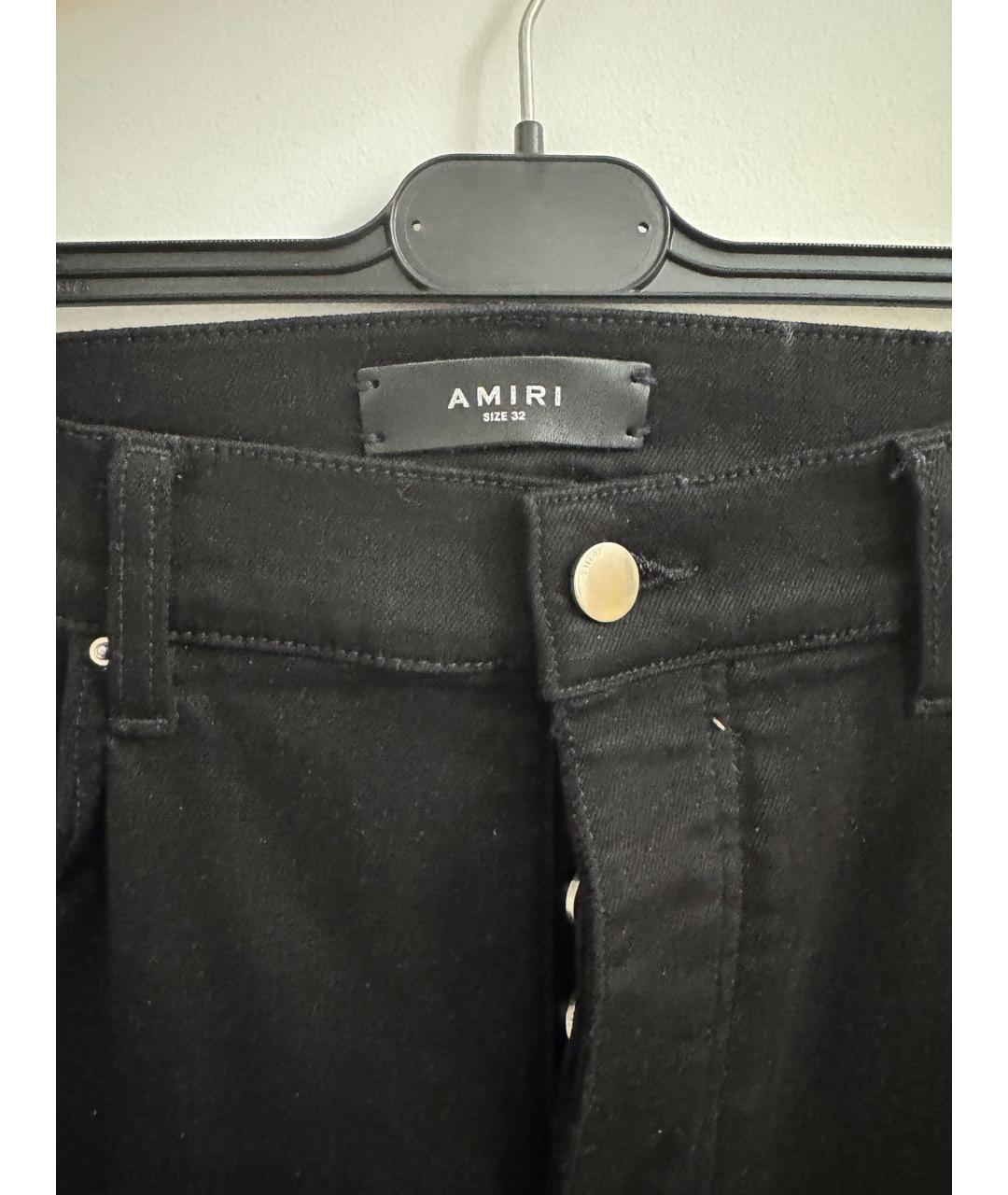 AMIRI Черные хлопковые джинсы скинни, фото 4