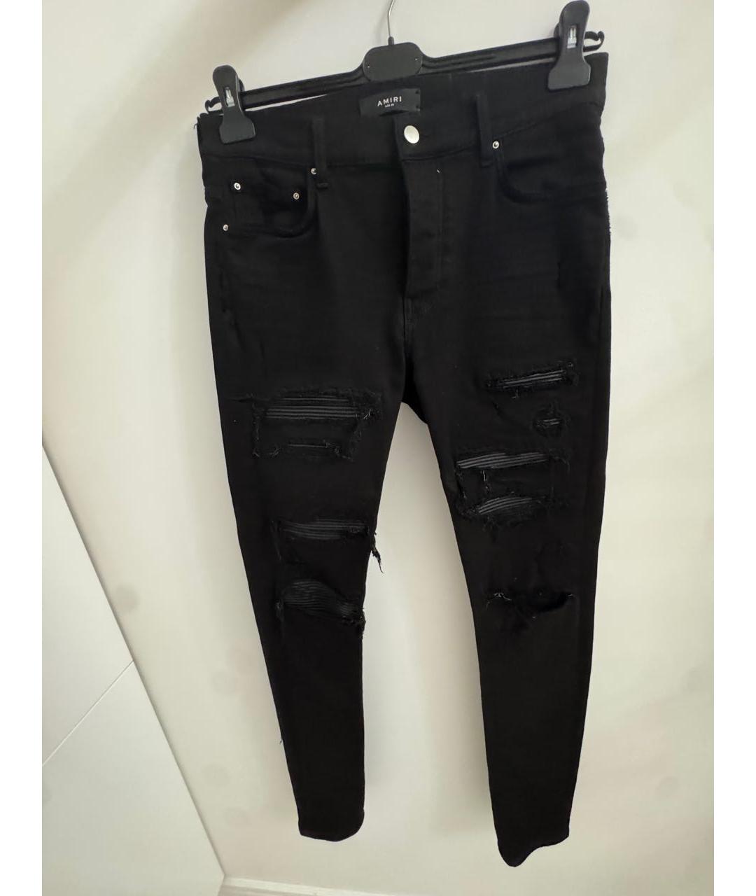AMIRI Черные хлопковые джинсы скинни, фото 5