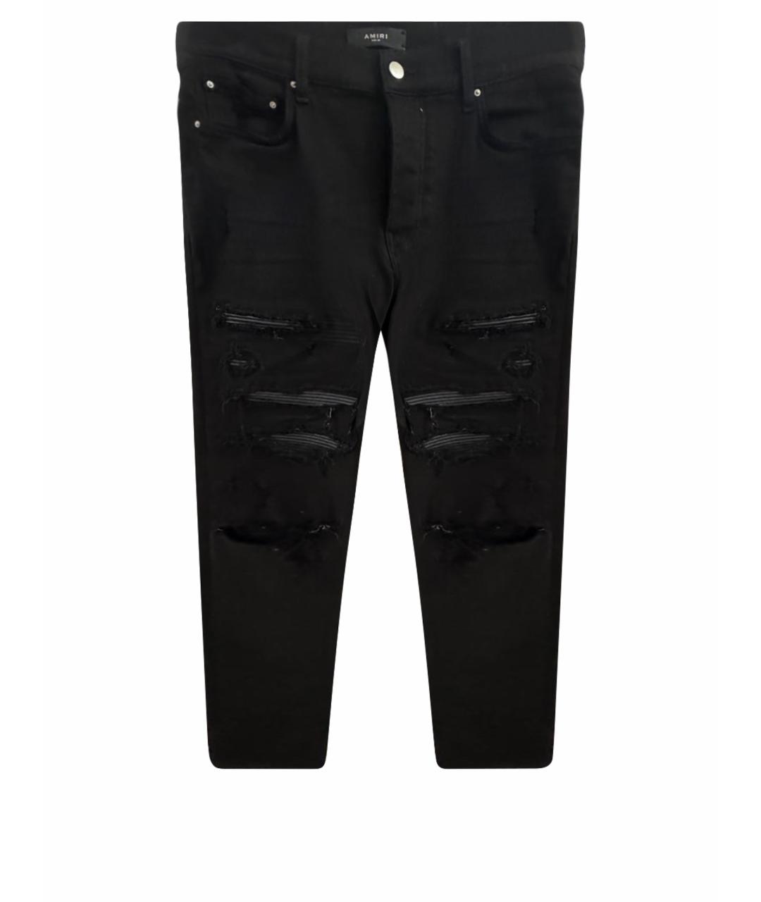 AMIRI Черные хлопковые джинсы скинни, фото 1