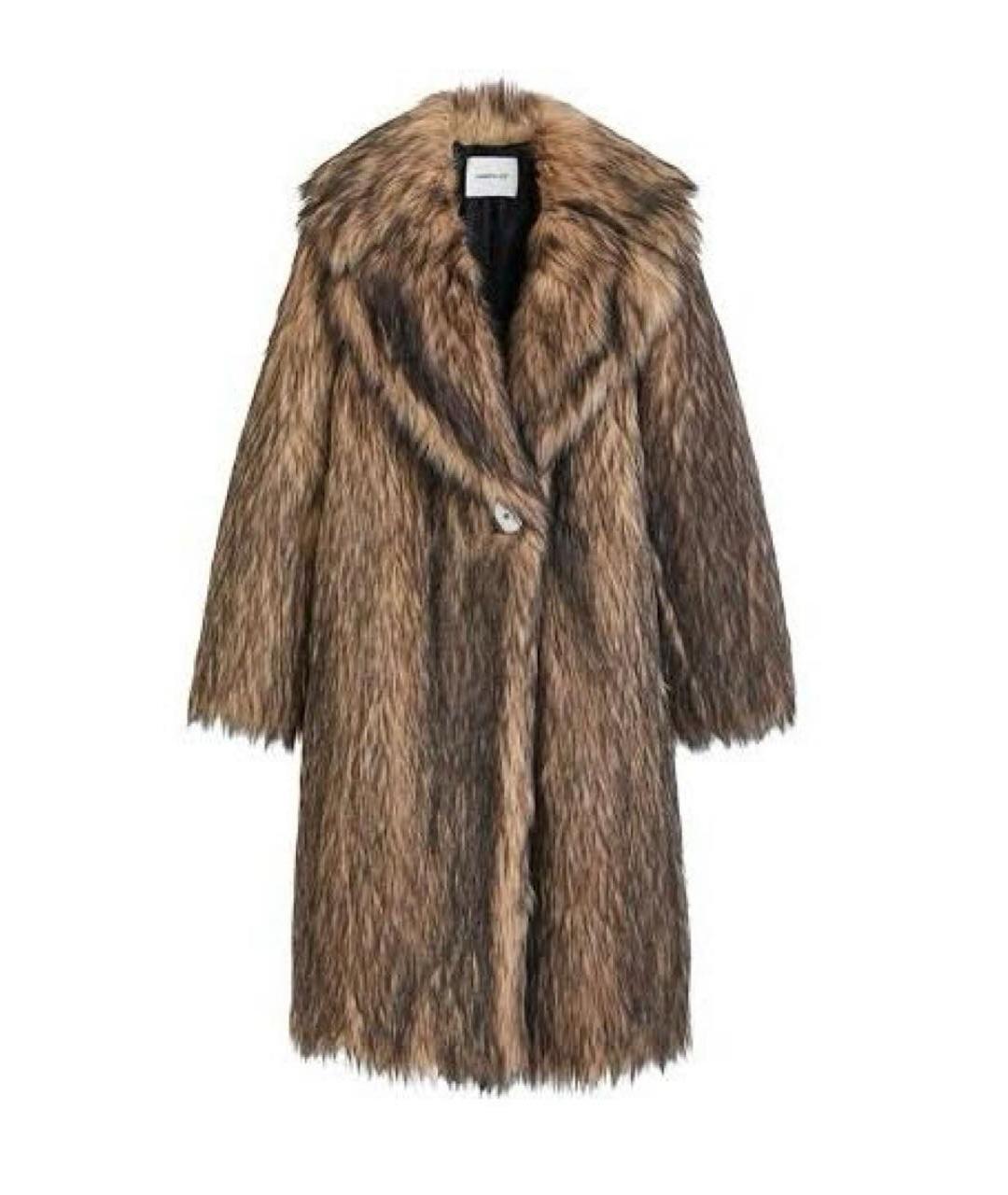 PACO RABANNE Коричневая меховая шуба, фото 5