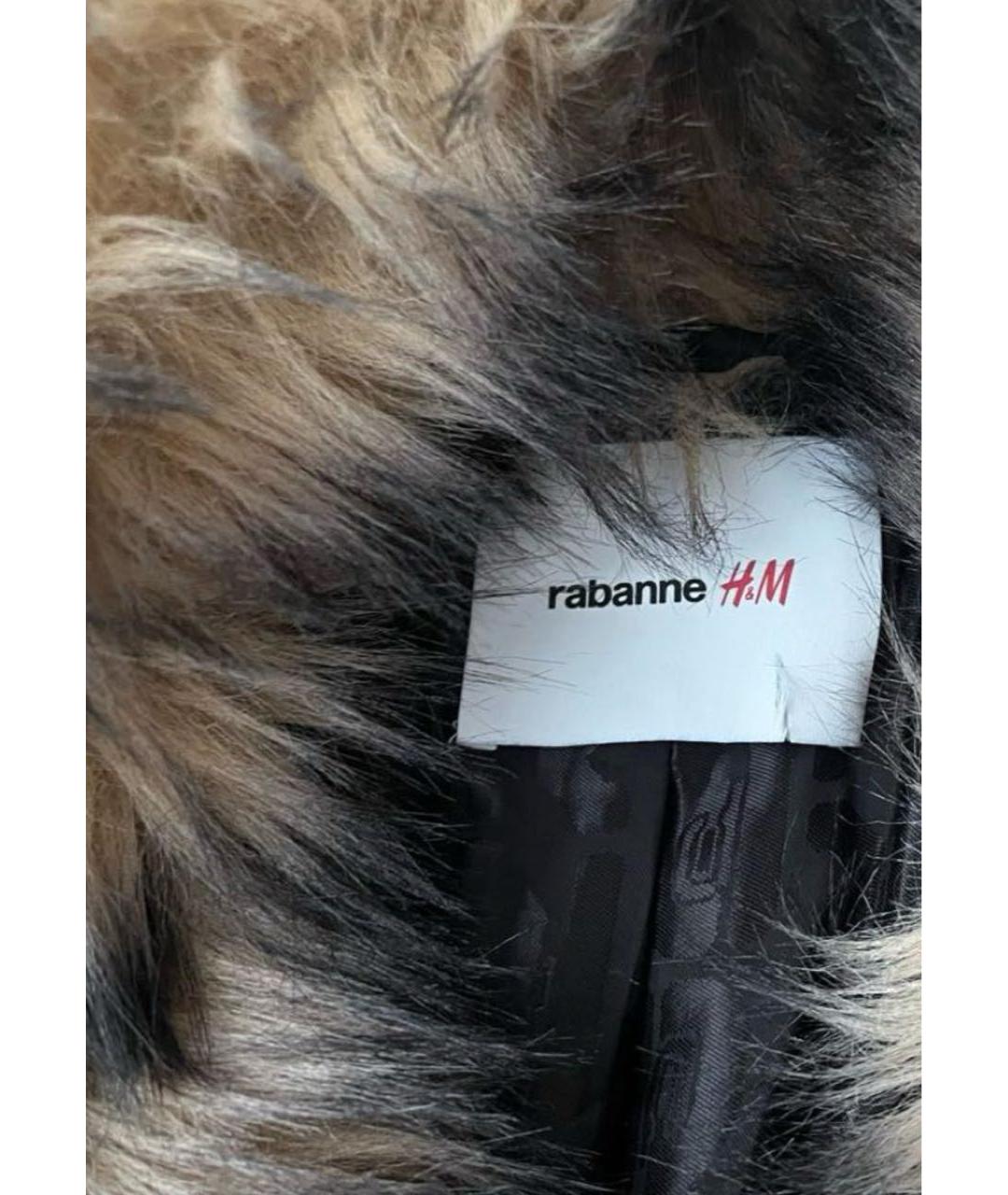 PACO RABANNE Коричневая меховая шуба, фото 2