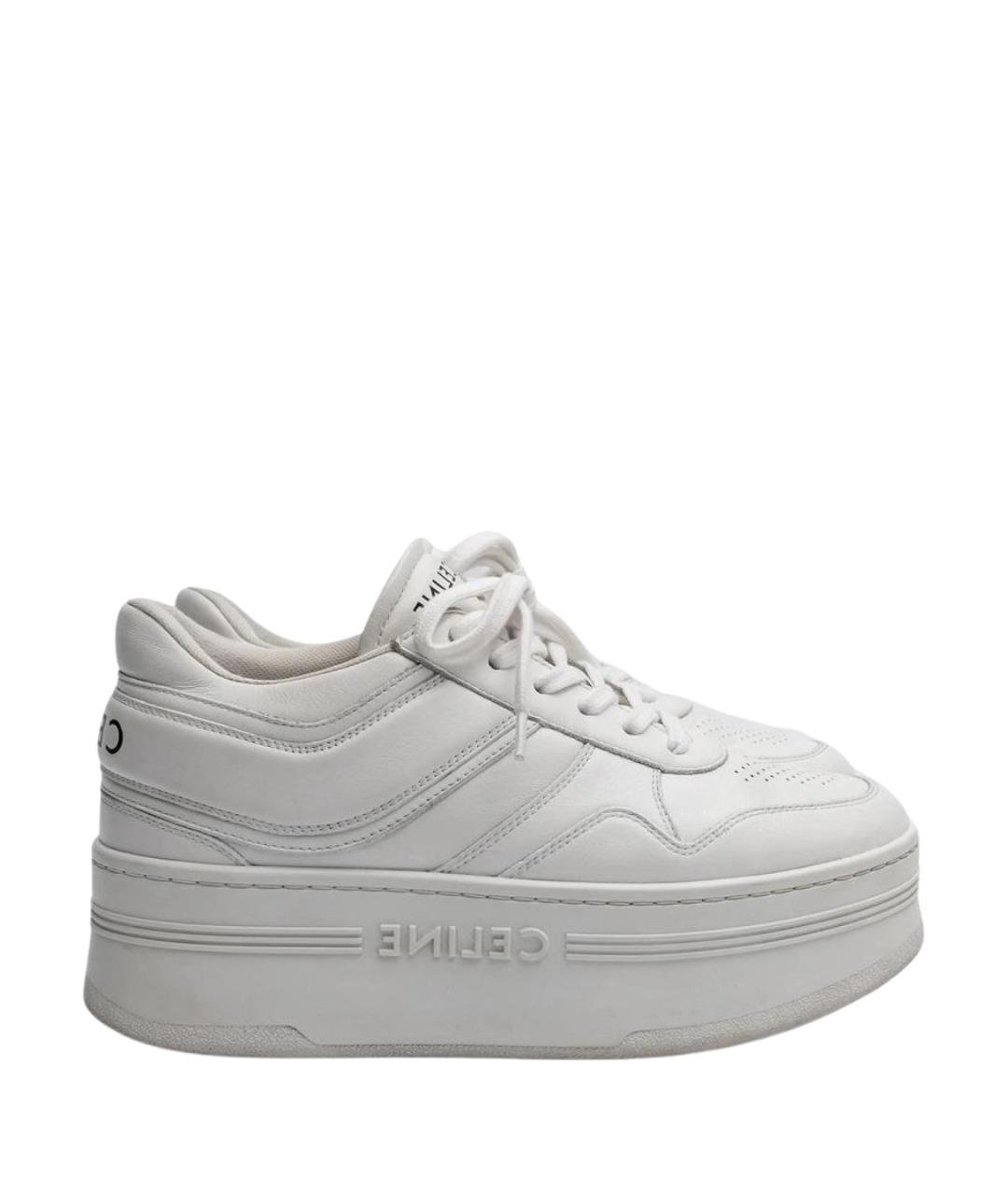 CELINE Белые кожаные кеды, фото 1