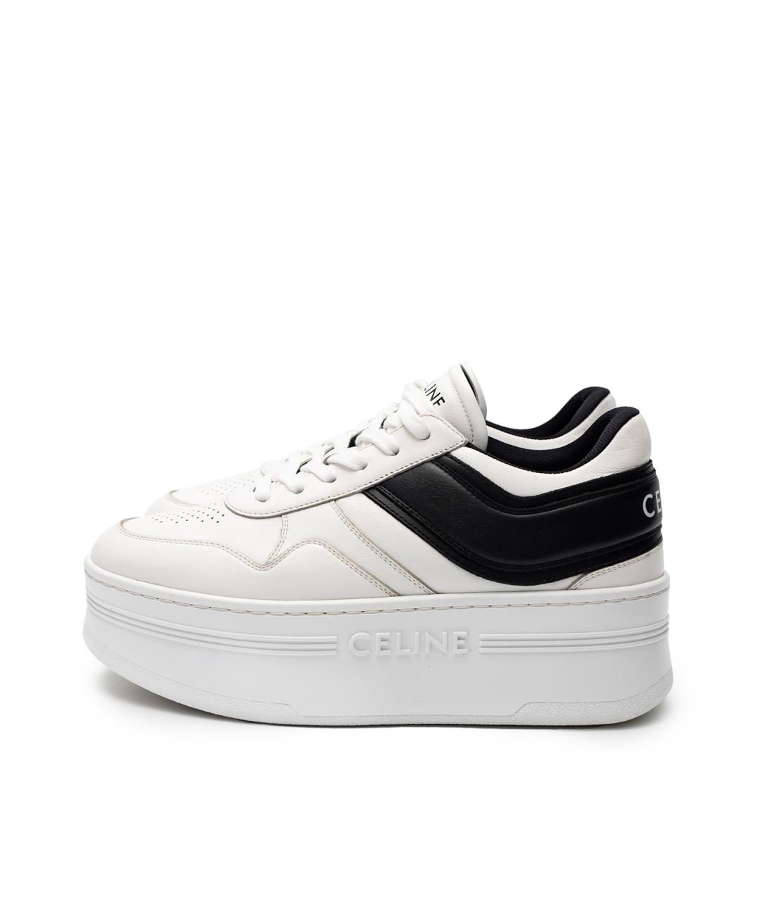 CELINE Белые кожаные кеды, фото 6