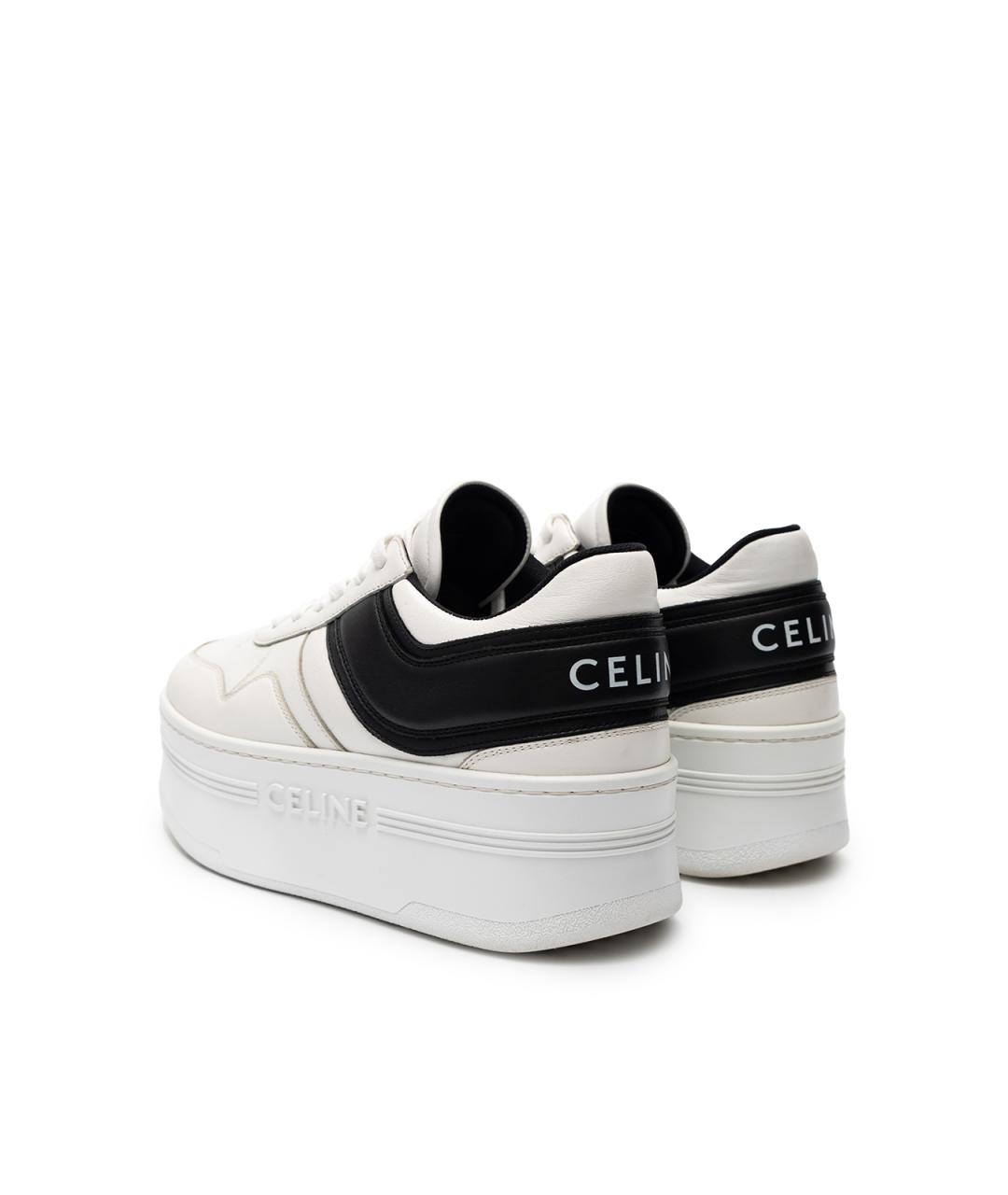 CELINE Белые кожаные кеды, фото 3