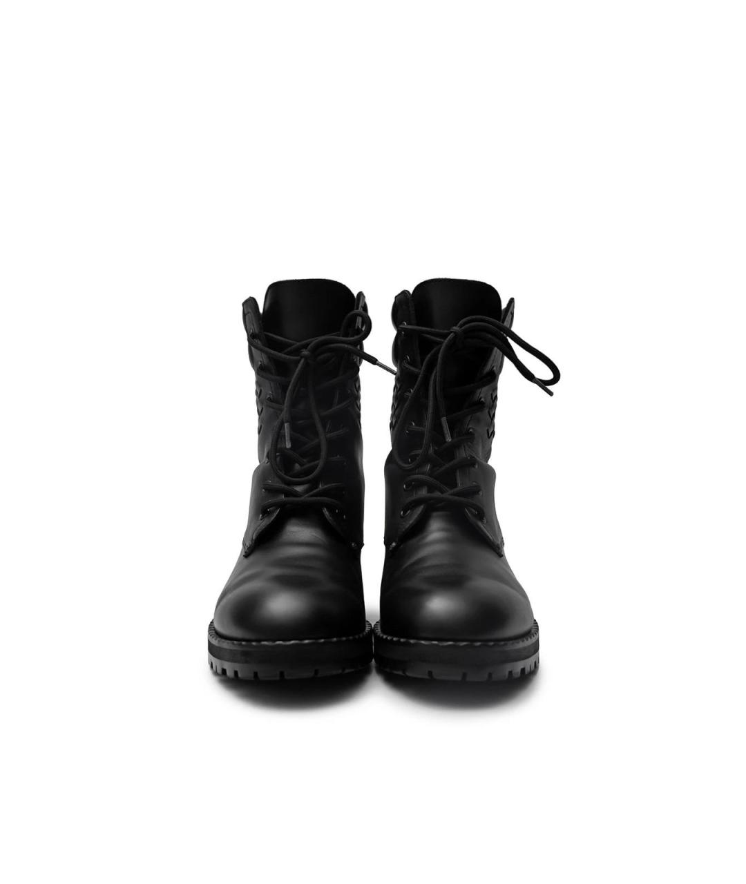 BOTTEGA VENETA Черные кожаные ботинки, фото 4