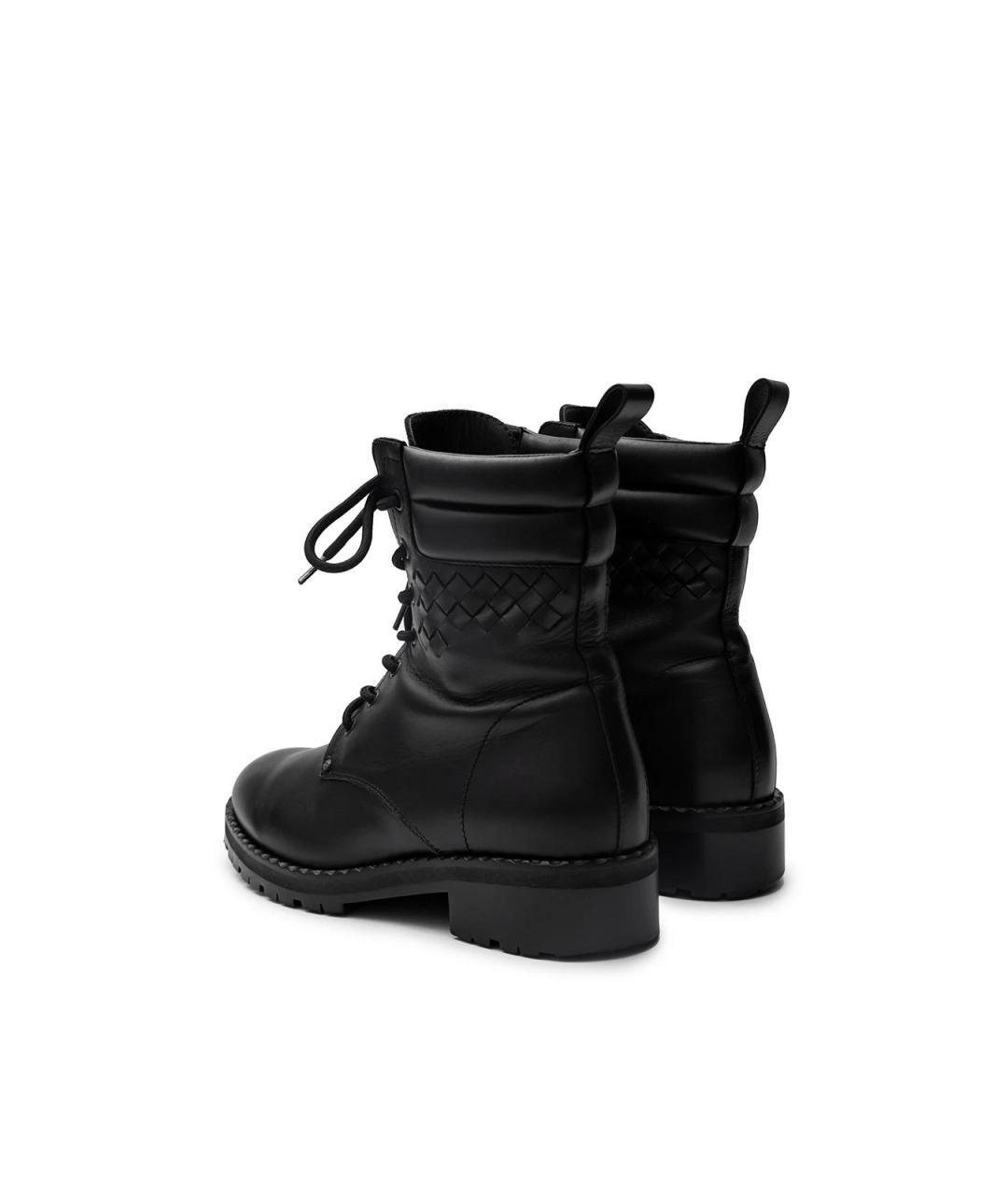 BOTTEGA VENETA Черные кожаные ботинки, фото 3