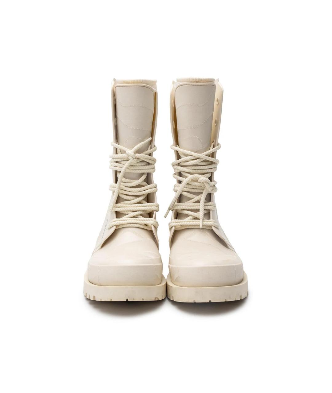 CHRISTIAN DIOR Белые резиновые сапоги, фото 3