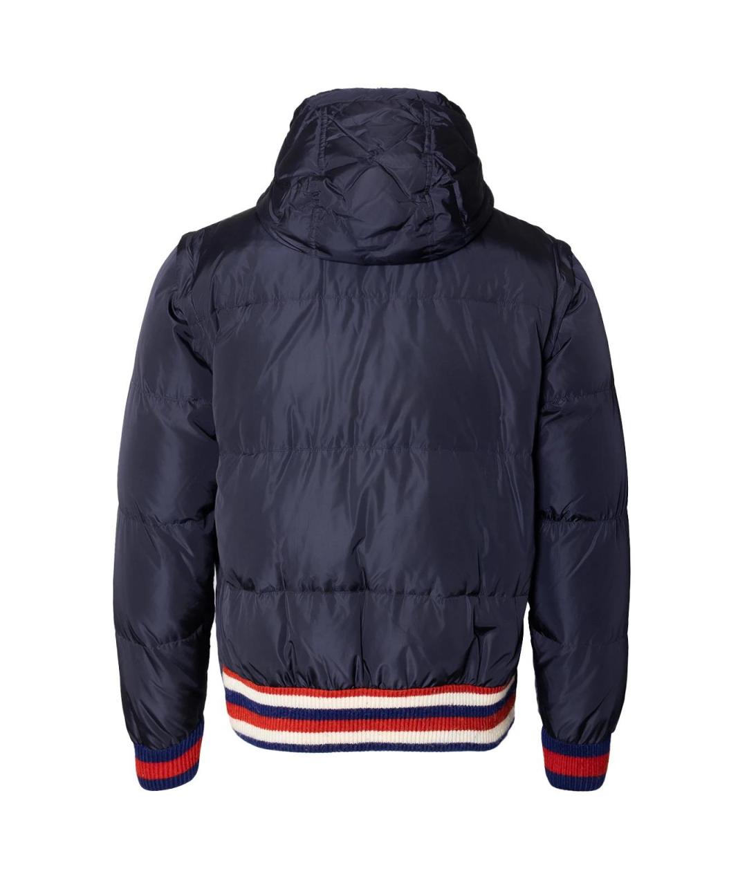GUCCI Синий полиэстеровый пуховик, фото 2