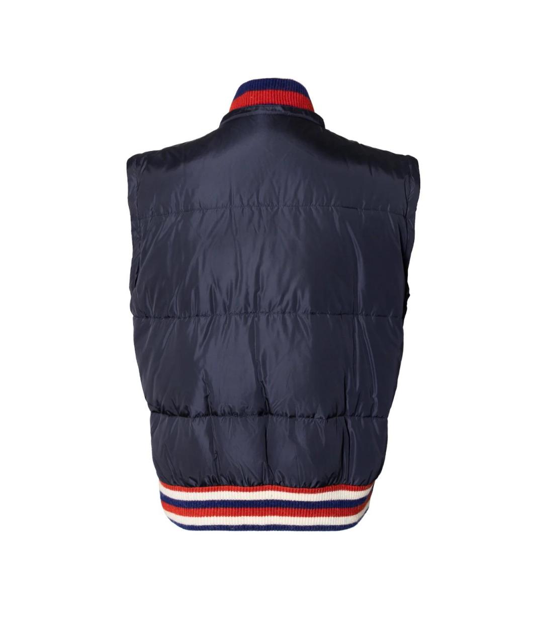 GUCCI Синий полиэстеровый пуховик, фото 4