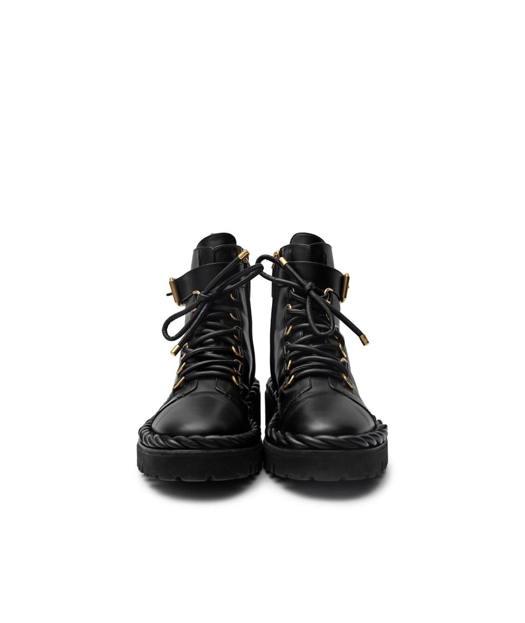VALENTINO Черные кожаные ботинки, фото 5