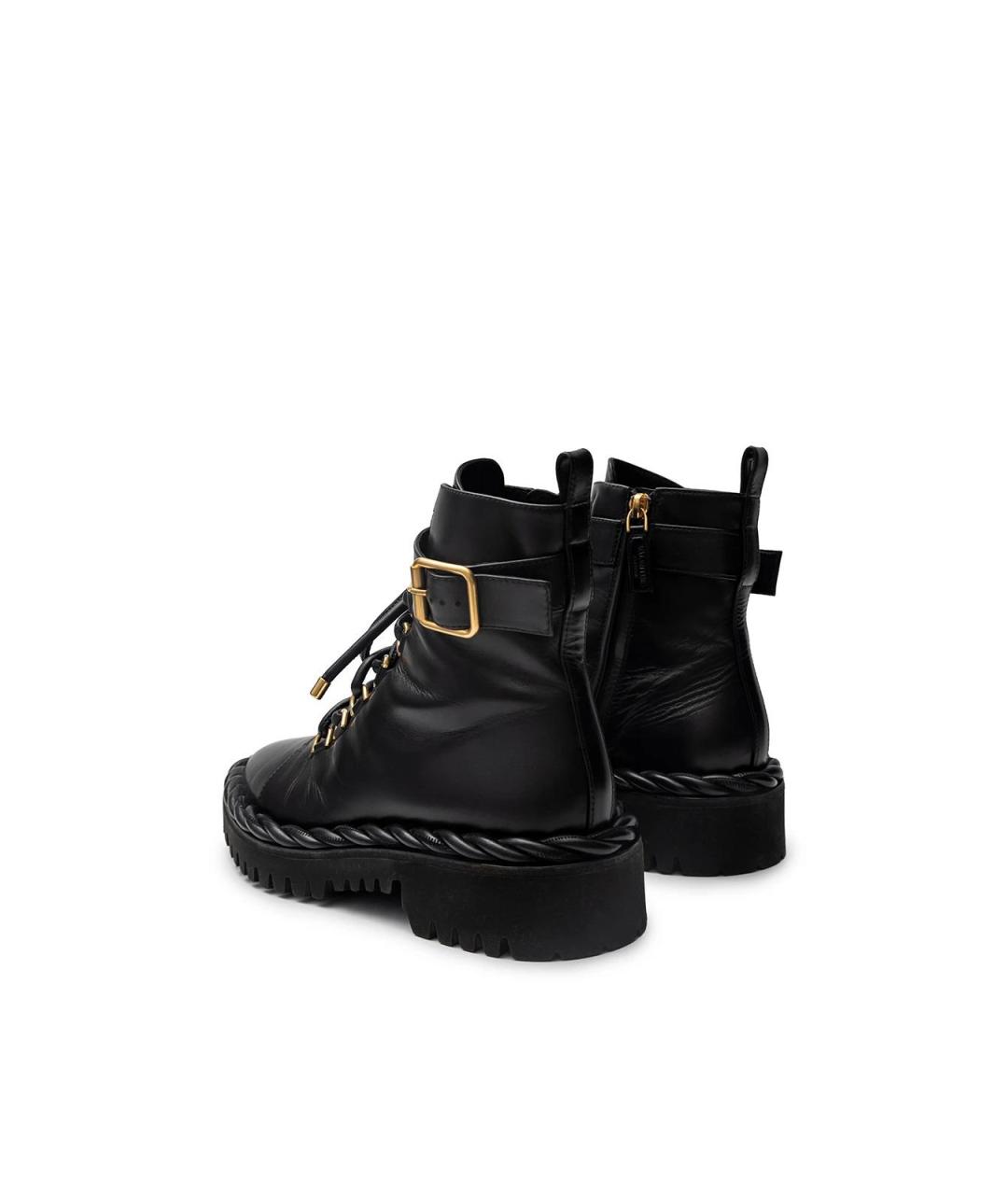 VALENTINO Черные кожаные ботинки, фото 4