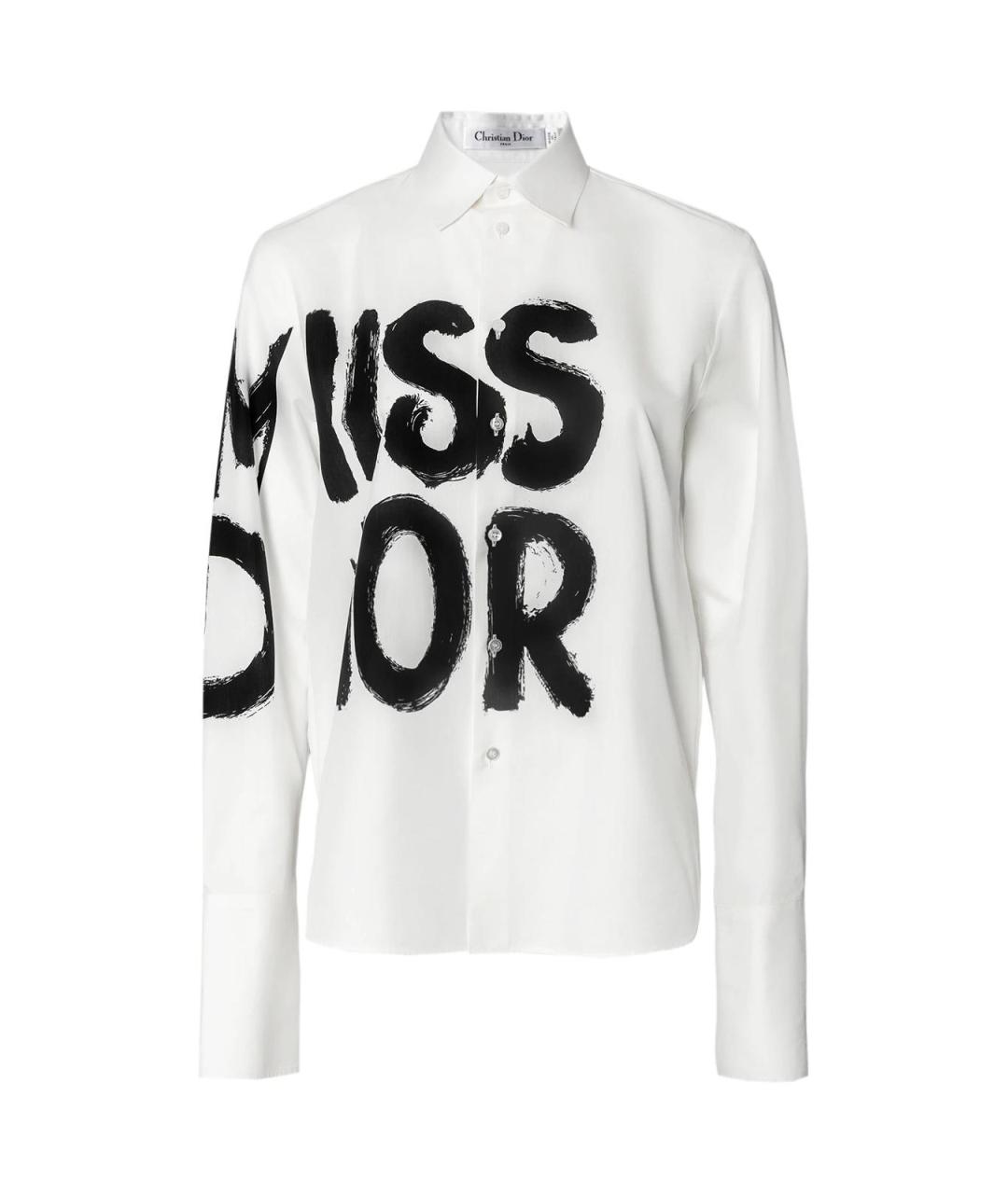 CHRISTIAN DIOR Белая хлопковая рубашка, фото 2