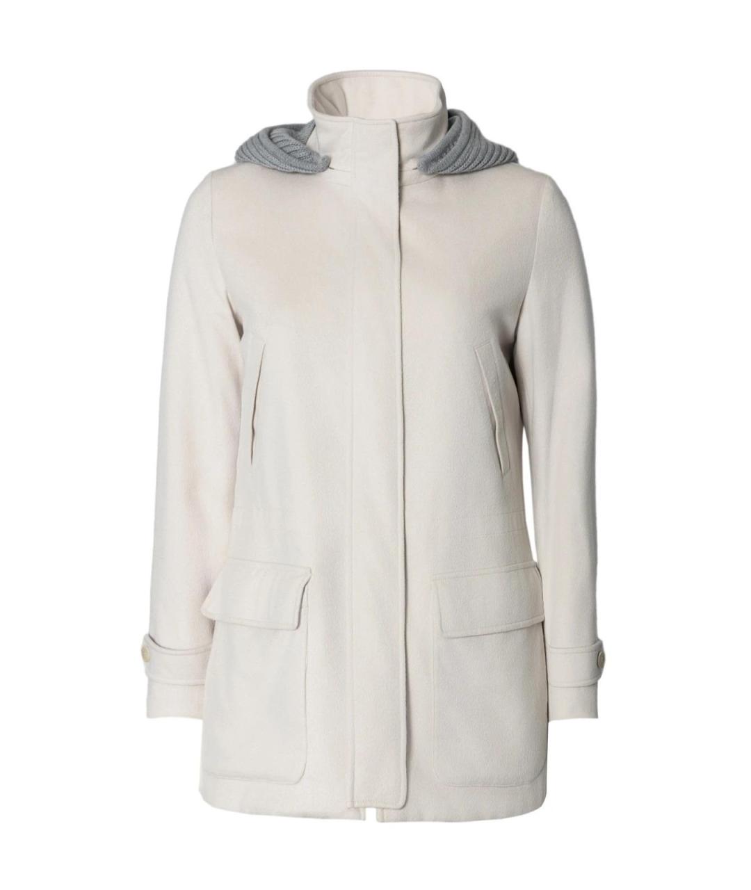 LORO PIANA Бежевая кашемировая парка, фото 1