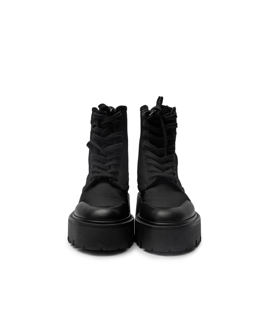 CELINE Черные текстильные ботинки, фото 5