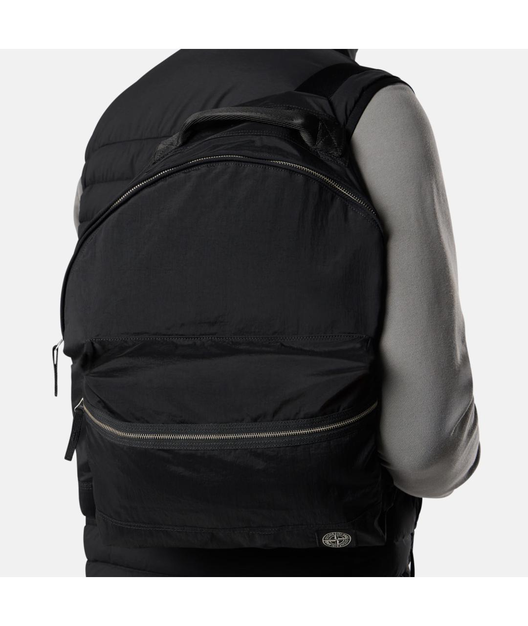 STONE ISLAND Черный рюкзак, фото 8