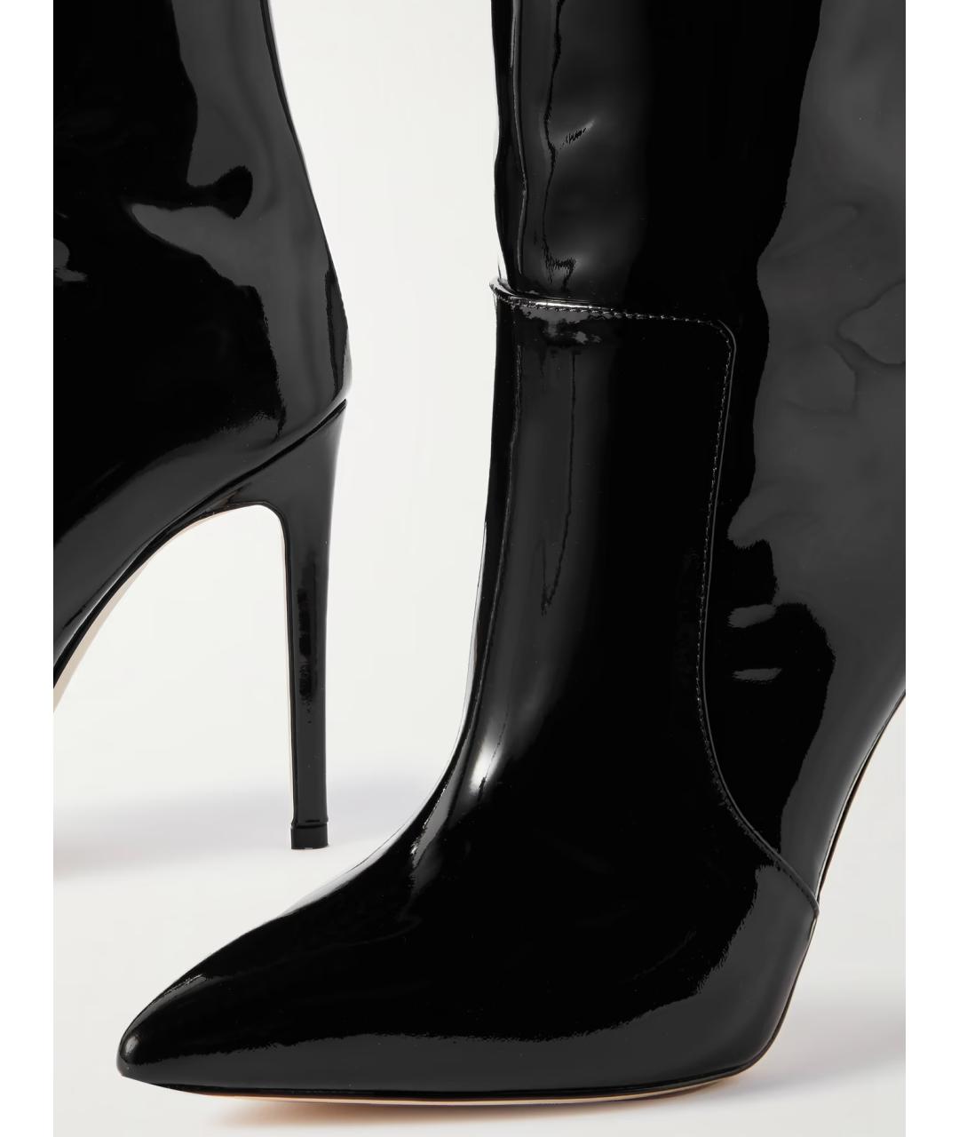 PARIS TEXAS Черные сапоги из лакированной кожи, фото 4