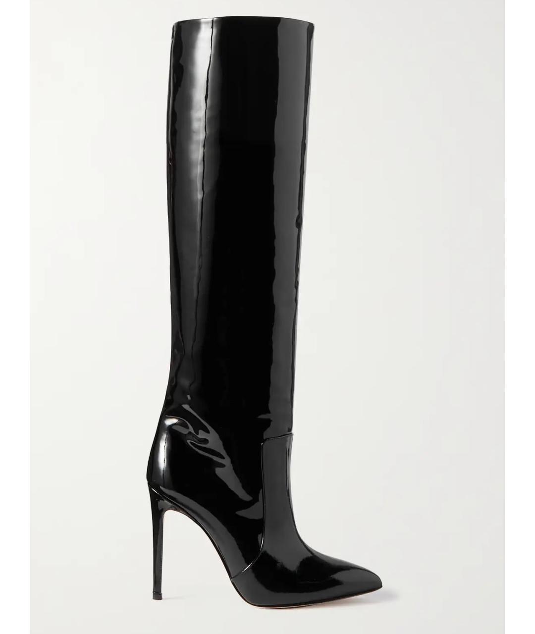 PARIS TEXAS Черные сапоги из лакированной кожи, фото 5