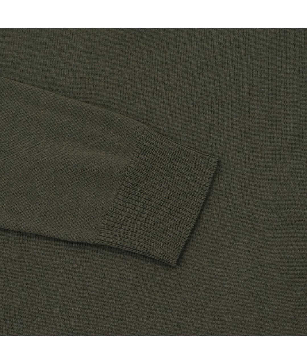 STONE ISLAND Хаки шерстяная водолазка, фото 4