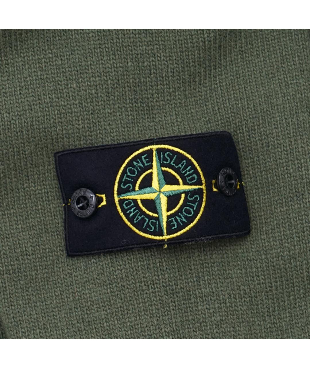 STONE ISLAND Хаки шерстяной джемпер / свитер, фото 5