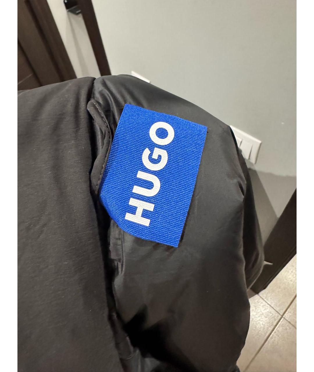 HUGO Черная полиэстеровая куртка, фото 5