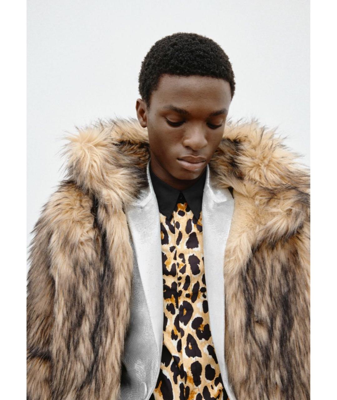 PACO RABANNE Коричневая меховая дубленка/шуба, фото 8