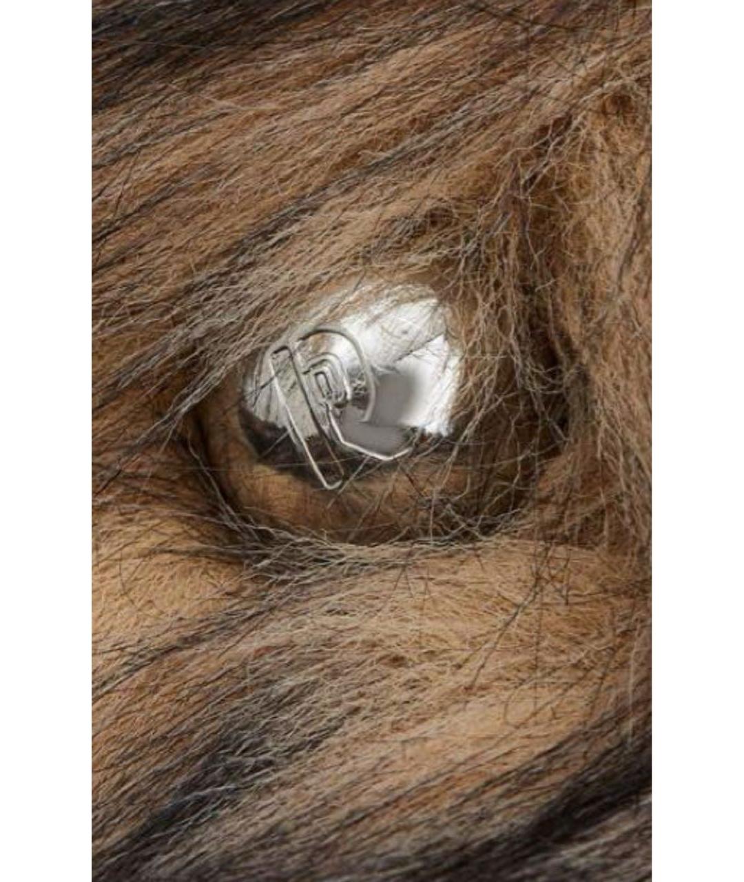 PACO RABANNE Коричневая меховая дубленка/шуба, фото 5