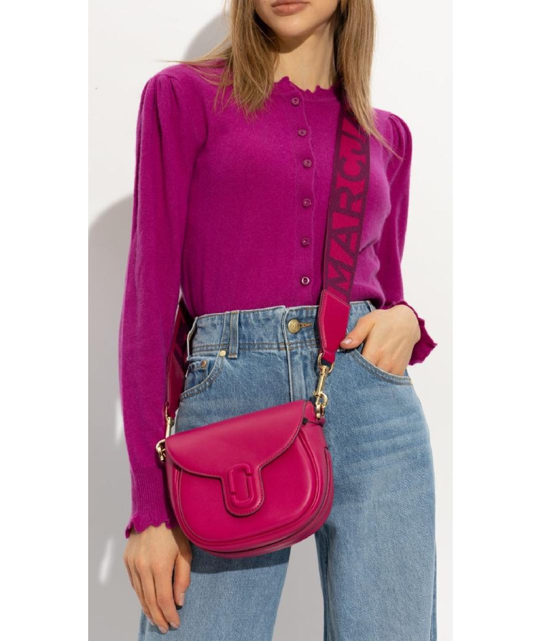 MARC JACOBS Фуксия кожаная сумка через плечо, фото 2