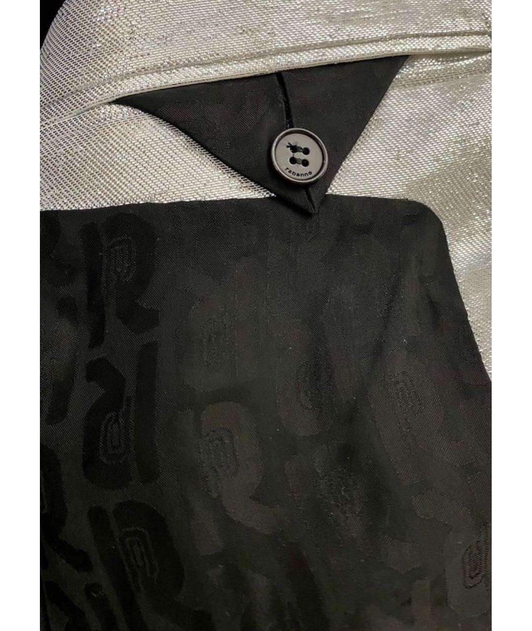 PACO RABANNE Серебрянный пиджак, фото 3