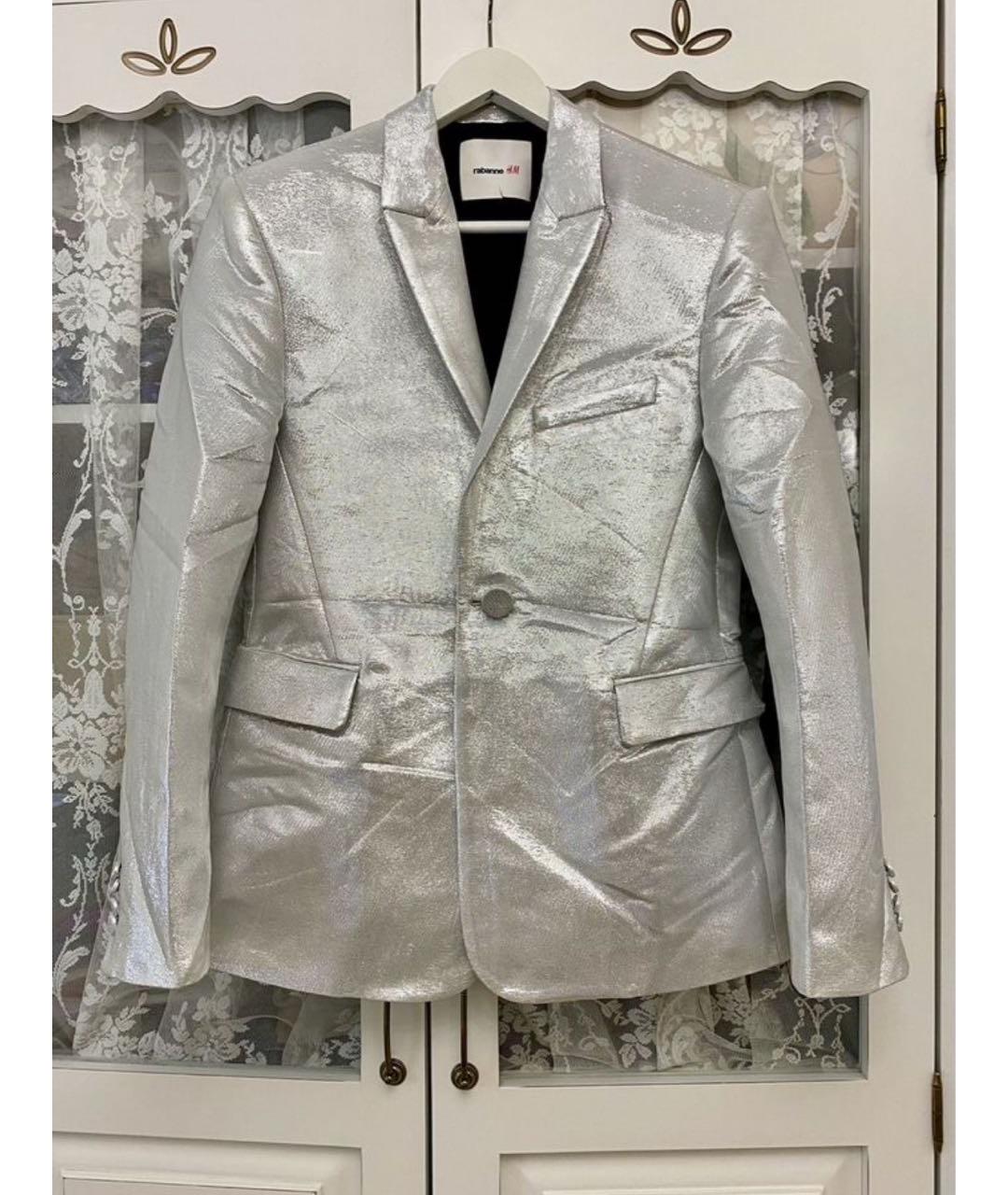 PACO RABANNE Серебрянный пиджак, фото 2