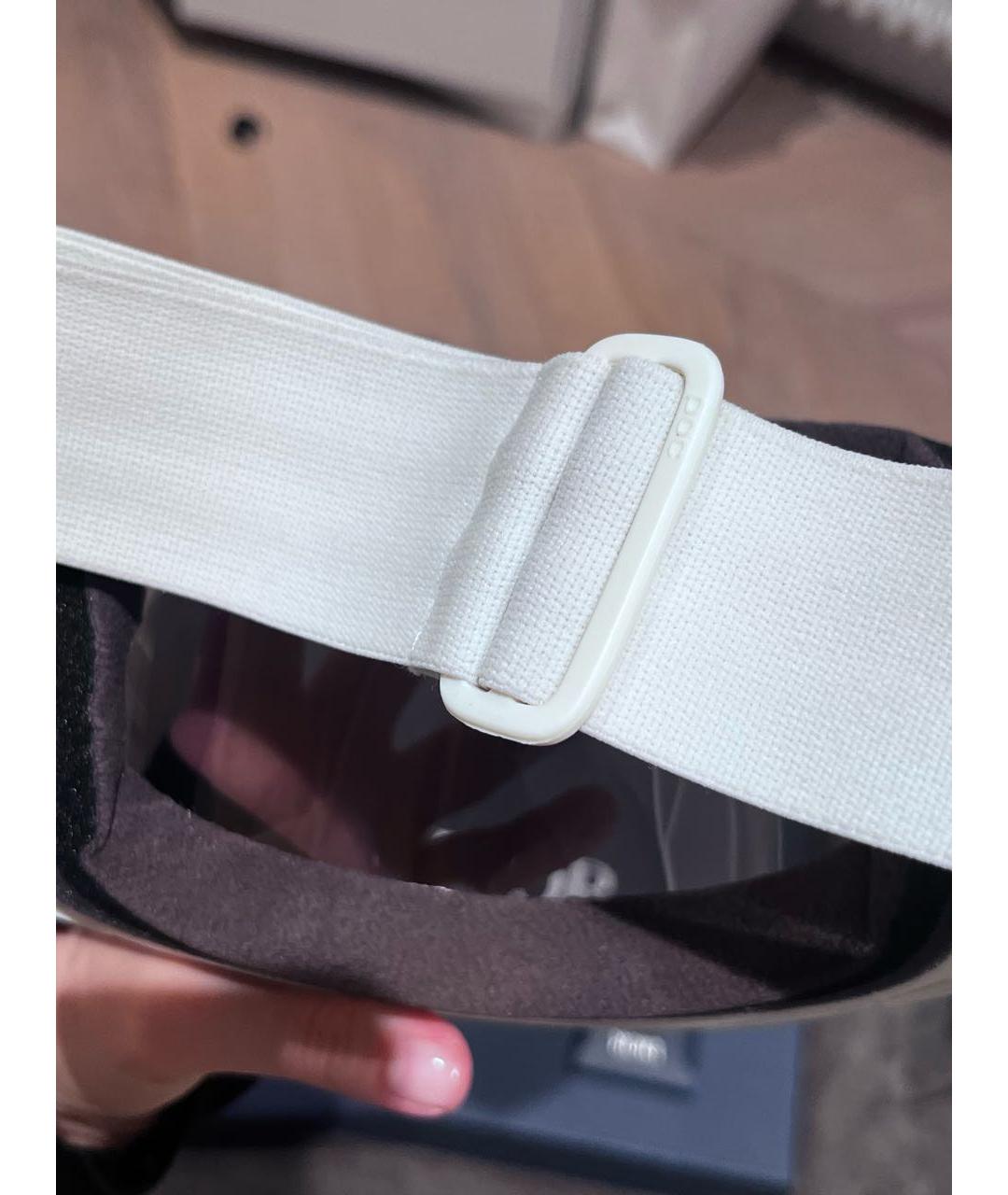 CHRISTIAN DIOR Белые пластиковые солнцезащитные очки, фото 4