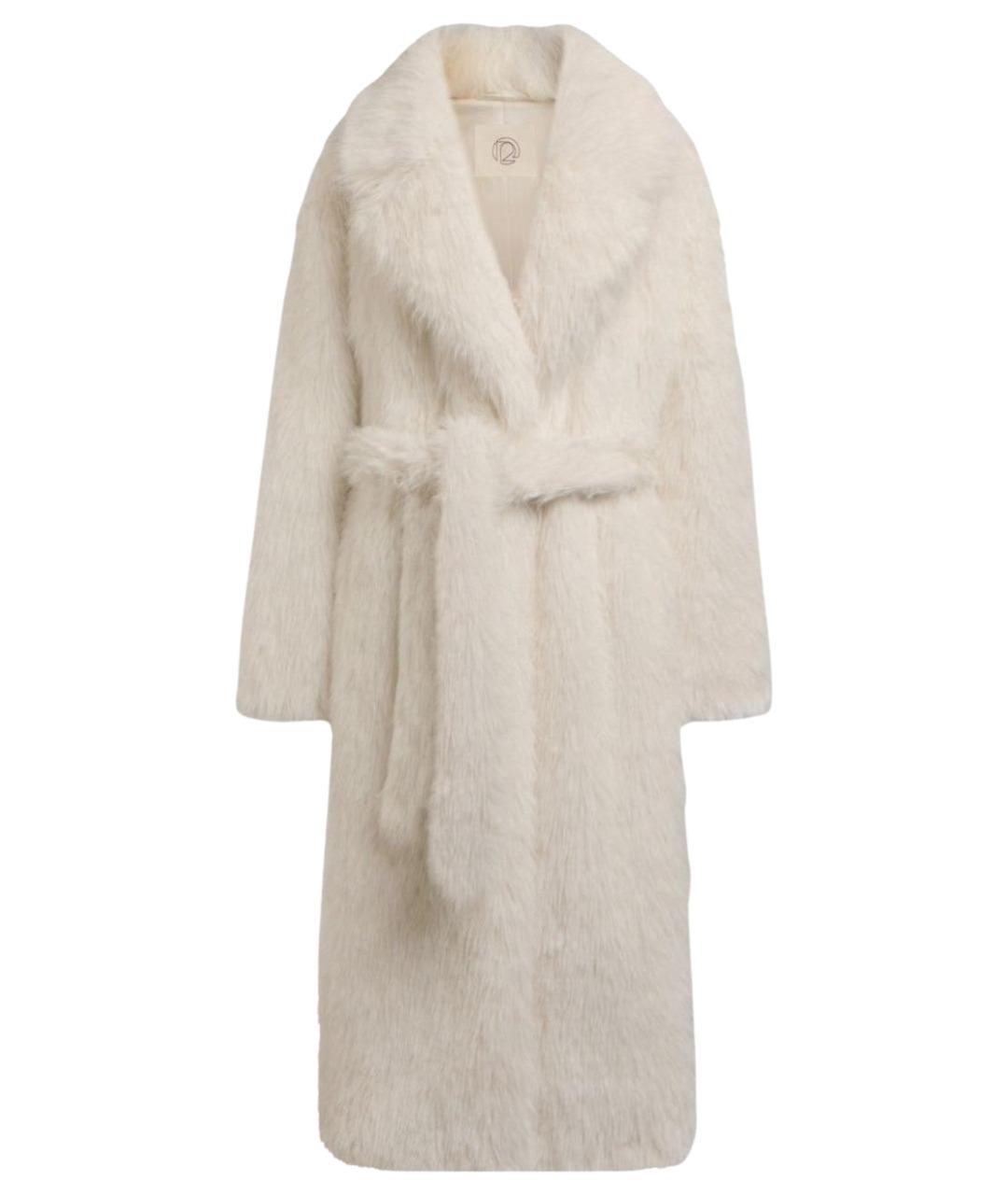 12 STOREEZ Белая полиэстеровая шуба, фото 1
